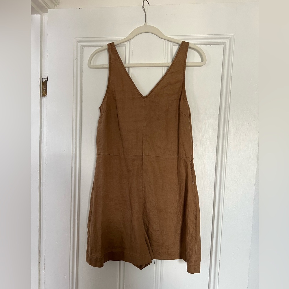Oysho linen romper